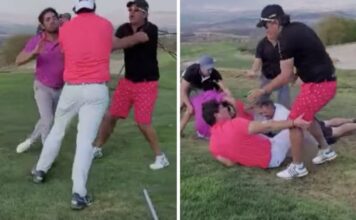 CAPTAN EN VIDEO PELEA EN CAMPO DE GOLF Y SE VIRALIZA