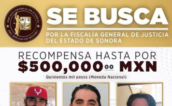 RECOMPENSA HASTA POR $500,000°° MN