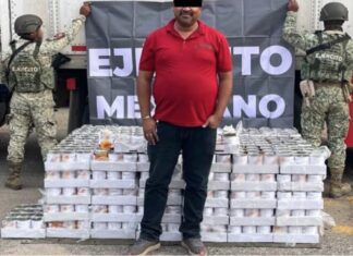 ASEGURAN MAS DE 400 KILOS DE METANFETAMINA OCULTOS EN LATAS DE MANGO EN ALMÍBAR