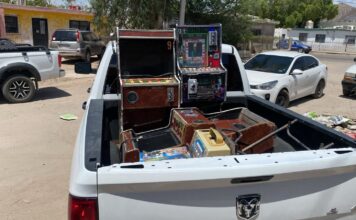 FGJES asegura 20 máquinas tragamonedas en cateos realizados en Hermosillo y Bahía de Kino